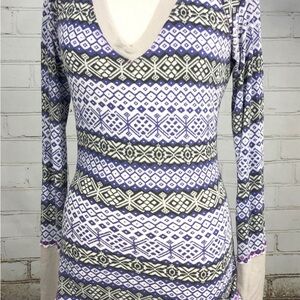 Free People Purple Tunic Top Size Small Oversized Boho Chic